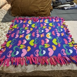 Hand made sweet heart blanket soft and warm